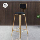 SEVEN Nordic Bar Chair Simple Modern Bar Chair High Stool Family Back High Chair Dining Chair Net