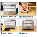 Stainless Steel Dog Cage For Small And Medium Dog Folding Cage With Toilet Thickened