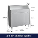 (MUWU) Solid Wood Household Door Large Capacity Shoe Cabinet Living Room Entrance Porch Cabinet