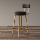Y&u Nordic Style Wrought Iron Bar Stool Home Dining Chair Comfortable High Chair Modern High Stool