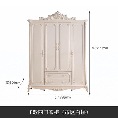 Wardrobe Sliding Door European Style Bedroom Wardrobe Sliding Door 2/3/4 Doors Wardrobe