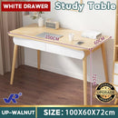 JR Solid Wood Study Table With Drawer Home Computer Table Simple Writing Study Desk