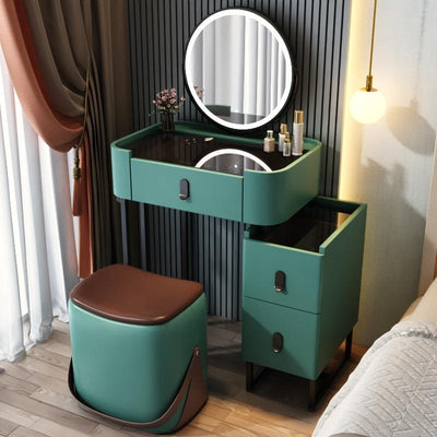 YICHANG Dressing Table With Mirror Light Luxury Vanity Table Simple Modern Bedroom Makeup Table With