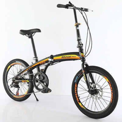 Foldable Bicycle 20 Inch Shimano 7-speed Variable Speed Folding Bicycle High Carbon Steel