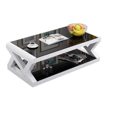 Simple Modern Coffee Table Living Room Simple Tempered Glass Tea Table Small Household Tea Table