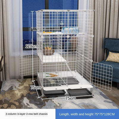 Pet Playpen Cat Rabbit Fence Isolation Door Plastic Indoor Cage Kennel