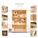 Wood Four Solid Seasons Universal Closed Luxury Apartment House Household Cat Cabinet