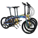 KOSDA KSD-8 Foldable Bicycle 20-inch 8-speed Electroplated Aluminum Alloy Double Disc Brake Bicycle