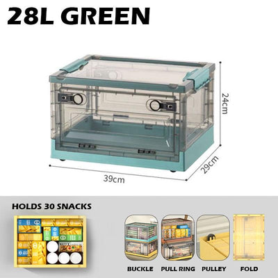 Koala 100L Transparent Foldable Storage Box with Wheels Made by Premium Quality Material