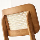 Arper Rattan Chair Solid Wood Bar Stool Nordic Home Dining Chair Indonesian Rattan Backrest Chair