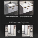 K.T Aluminum Alloy Mirror Cabinet Bathroom Cabinet Combination Small Cabinet Bathroom Integrated