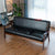 Small Leather Sofa Simple Room Single Double Two Three Seater Solid Wood Fabric