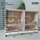 Hamster Cage Chinchilla Cabinet Totoro Cage Solid Wood Ecological Board Pet Cabinet Villa Chinchilla