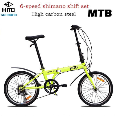 Hito X6 Foldable Bicycle Shimano 7-speed 20/22 inch Folding Bicycle Aluminum Frame Ultra Light 52T