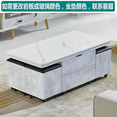 PYHH Lifting Coffee Table Modern Small Apartment Telescopic Storage Coffee Table Multifunctional