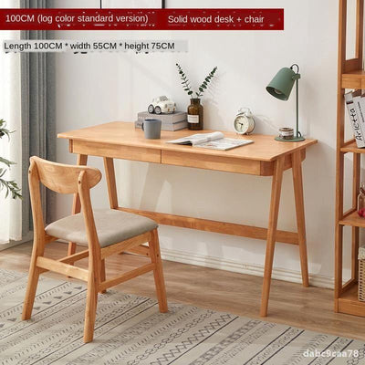 Office Desk Writing Table Simple Modern Ikea Desk Chair Home Middle School Student Bedroom Solid