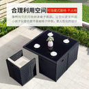 GC Outdoor Table And Chair Rattan Chair Combination Courtyard Leisure Balcony Terrace Garden Rattan