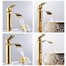 RUNZE Gold Basin Sink Hot & Cold Mixer Kitchen Faucet Brass Bathroom Water Tap Multi-styles To