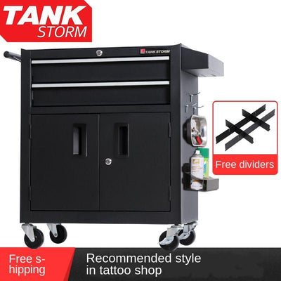 🎉Ready Stock🎉 Tank storm car repair hand tool box household multifunctional tool cabinet large