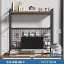 Desktop Shelf Desk Pegboard Wall Shelf Desktop With Grid Multi-layer Shelves Home Students Computer