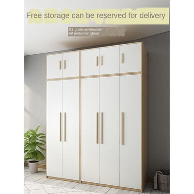 Nordic Wardrobe Simple Modern Economy Assembly Two-door Board Simple Custom Small Bedroom Wardrobe