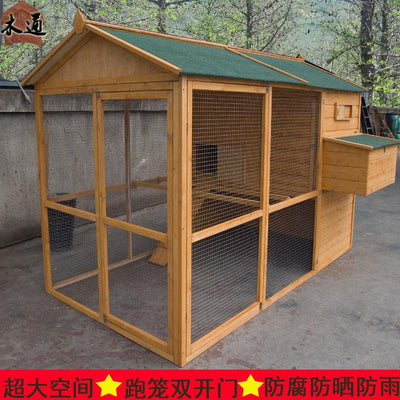 2021 Pet Coop Outdoor Wooden Chicken Egg Cat House Cage Rabbit Breeding Home Oversized Pigeon