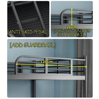 Wrought Iron Bed Adult Bunk Bed Small Apartment Simple Wrought Iron Bed