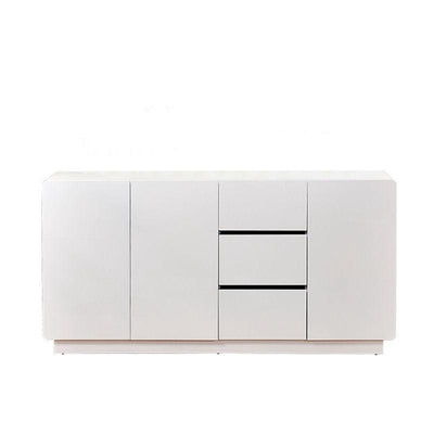 Side Cabinet Modern Minimalist Tea Cabinet Multi-functional Paint Cabinet White Cupboard Kitchen