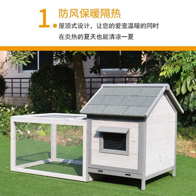 RUNPET Rabbit Cage Rabbit House Tent Dog Cat Urine Spray Luxury Villa Bird Cage Chicken Nest Indoor