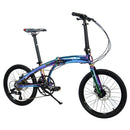 KOSDA KSD-8 Foldable Bicycle 20-inch 8-speed Aluminum Alloy Double Disc Brake Folding Bike Adult