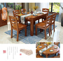 SENBIJU Dinning Table With Chair Wooden Combination Modern Simple Household Small Family ZL