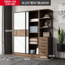 Solid 2021 with Wood Wardrobe Sliding Door Modern Simple Rental House Small Coat Cabinet Family