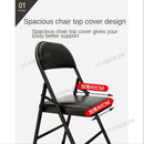 Desiny Frame Foldable Chair Folding Steel Portable Cushion Home Office Simple Outdoor Waterproof