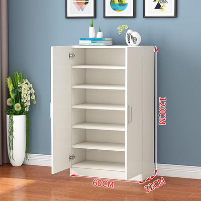 Simple Large Capacity Solid Wood Shoe Storage Multi-functional Hall Cabinet