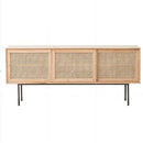 Household Coffee Table Tv Cabinet Combination Nordic Solid Wood Small Household Type Simple Rattan