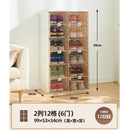 Foldable Shoe Cabinet Free Installation Plastic Shoe Box Rack Household Door Dust-proof Shoe Storage