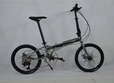 ⭐2021 NEW⭐Kosda Ksd-5 Foldable Bicycle Electroplating 20 Inch 8-speed Dual Disc Brake Bicycle