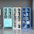 Bookshelf Cabinet Living Room Dustproof Bookshelf Wrought Iron Glass Door Bookcase Home Floor