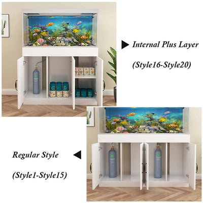 European Fish Tank Bottom Cabinet Living Room Solid Wood Fish Tank Rack Household Multi-functional