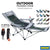 WONZOM Outdoor Foldable Chair Casual Portable Field Camping Chair Arm Chair Recliner Lounge Chair