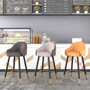 Bar Chair Modern Simple Light Luxury Household Bar Stool Thickened Iron Back Chair Comfortable Soft