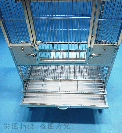 Ready Stock Bird Cage the New Promotion 304 Stainless Steel Bird Cage Parrot Cage Breeds Large Bird