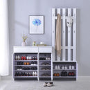 Cabinet Household Door Simple Modern Entrance Hall Hanging Coat Rack Large Capacity Partition Shoe