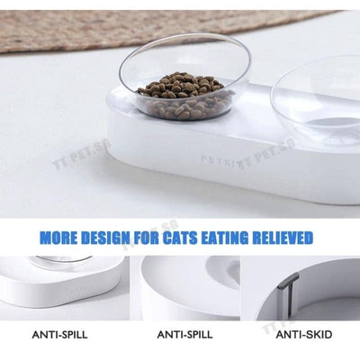 Byto Cat Bowl Adjustable Pet Raised Bowl Stainless Steel Pet Food And Water Bowls For Dog Puppy