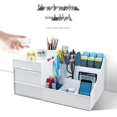 Desktop Organizer Multi-function Large Capacity Makeup Organizer Bedroom Storage Box Office Desk