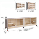 Cat Cage Solid Wood Cat Cage Three-storey Luxury Cat House Cat Villa Large Multi-storey Breeding Cat