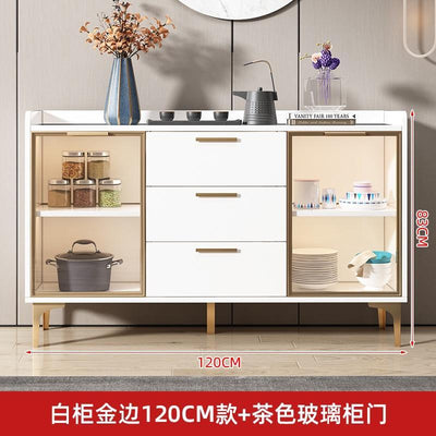 Pl Sideboard Kitchen Cabinet Cupboard Household Kitchen Storage Rack Locker Tea Cabinet Wine Cabinet