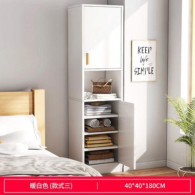 HZ Wardrobe Single Door Household Storage Cabinet Bedroom Rental Room Small Closet Ultra Narrow