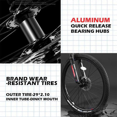 Forever Mountain Bike 26 / 29 Inch 33 Speed Aluminum Alloy Mountain Bicycle Oil Disc Double Disc