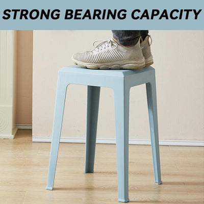 【Buy 3 Get 1 Free】Plastic Stackable Stool Household Thickened Dining Stool Simple Square Stool